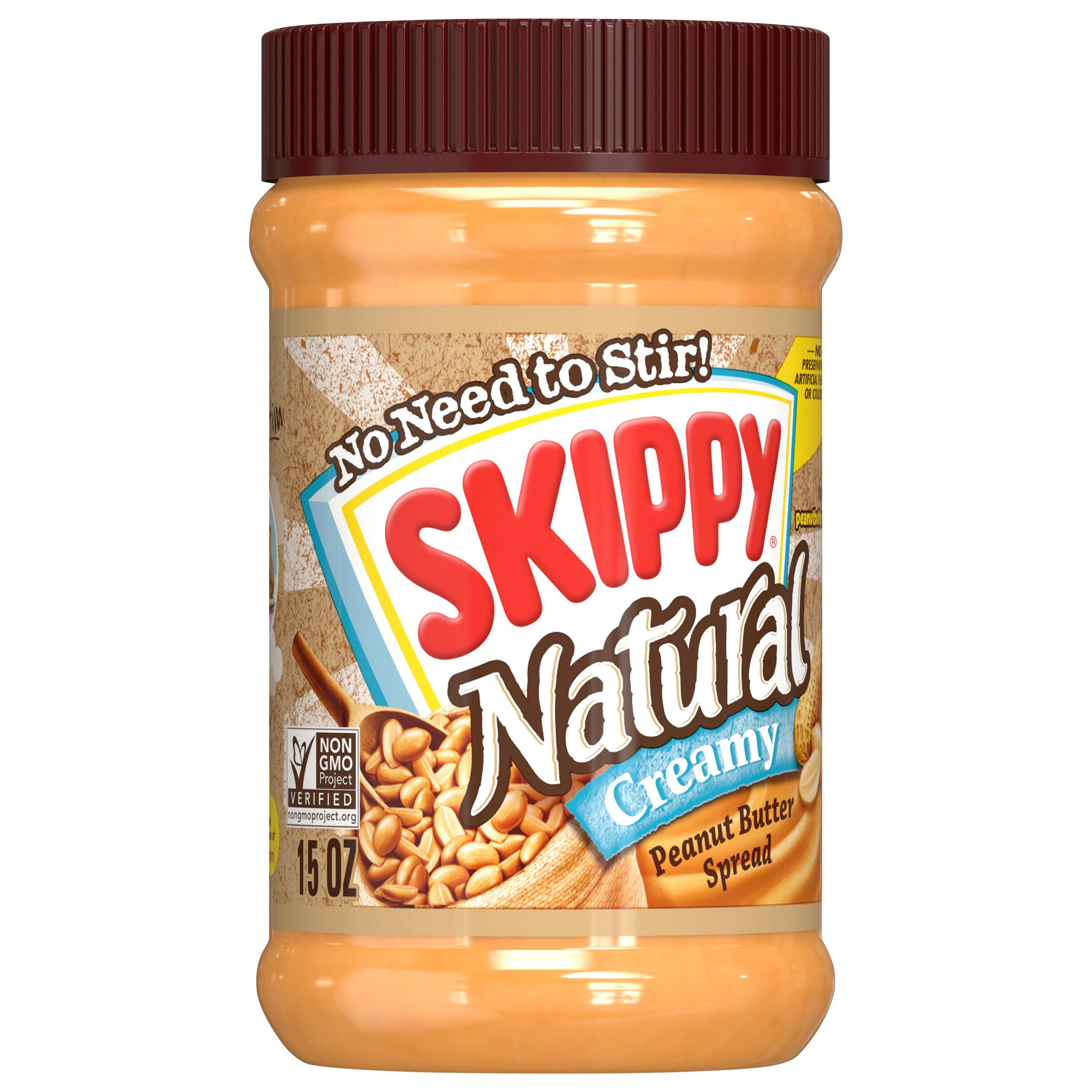 Skippy Natural Creamy Peanut Butter Spread
