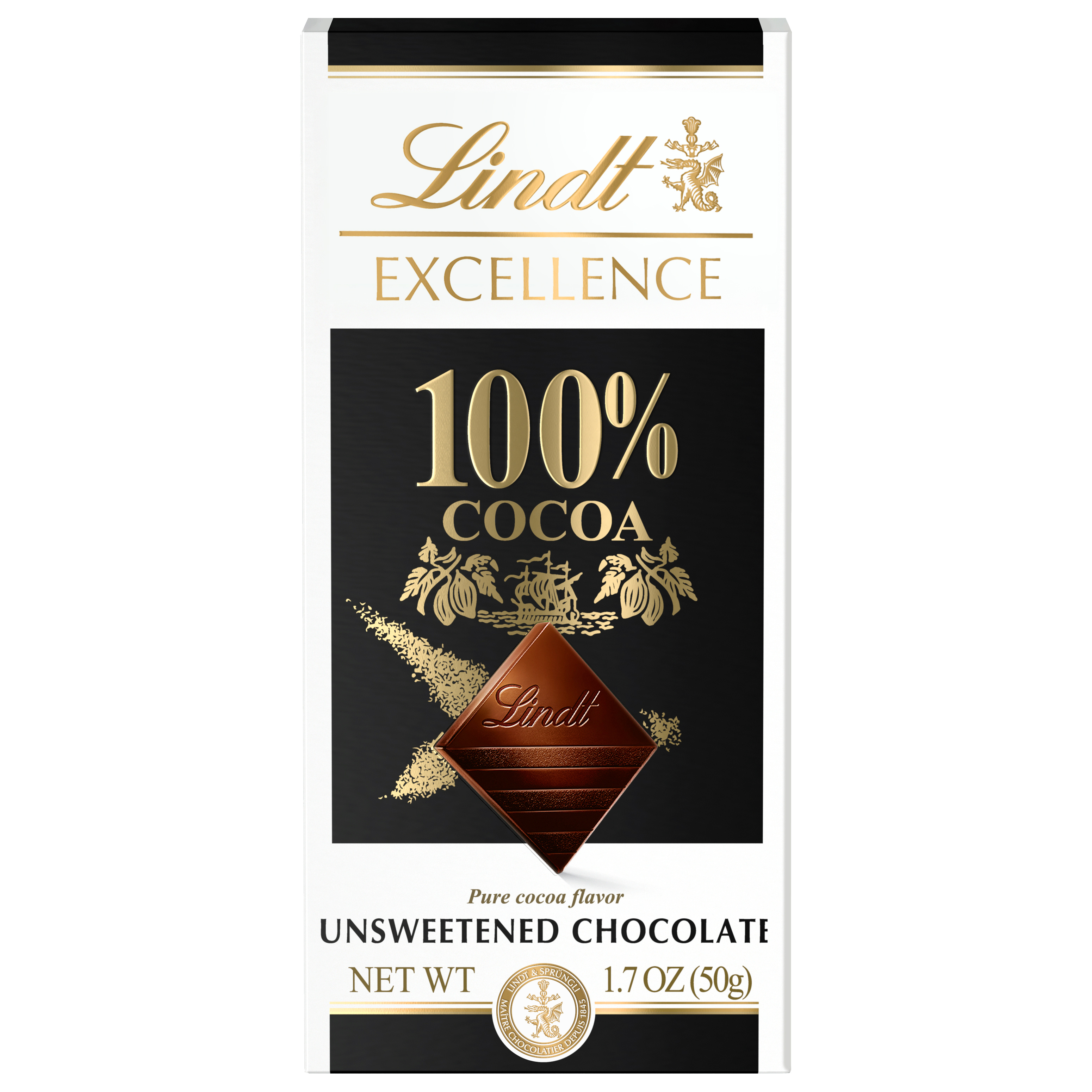 Lindt Excellence 100% Cocoa Unsweetened Chocolate